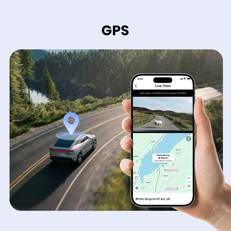 DDPAI Z50 Pro Dash Cam 4K Car DVR 3"IPS Screen 5GHz WiFi GPS ADAS 24H Parking Monitor Front and Rear Dashcam Car Camera Car Mobile World