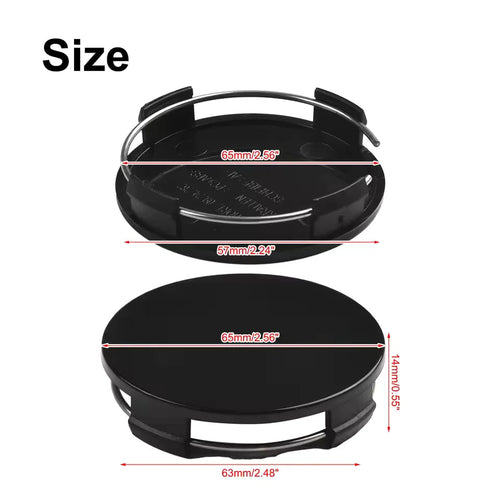 4Pcs 60/65mm Acrylic BBS Wheel Center Cap Wheels Tyre Car Wheel Center Cap Set Vehicles Automotive BBS wheel hub modification CM World