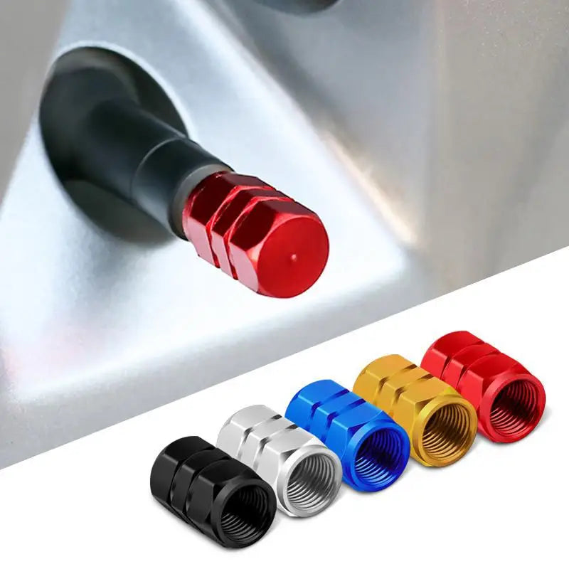 Car Wheel Caps Valve Stem Cap Tire Covers Aluminum Air Valve Tire for BMW Automobiles Motorcycles Bicycle Auto Accessories Tool CM World