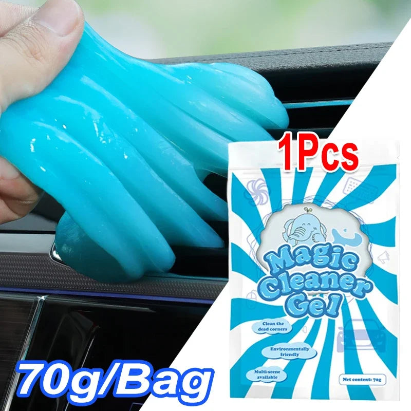 Car Cleaning Gel Slime Magic Mud Auto Interior Computer Keyboard Dirt Clean Dust Remover Gel Car Wash Interior Cleaning Tools CM World