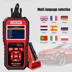 2026 KONNWEI KW870 Car Moto Battery Tester 6V 12V OBD2 Professional Diagnostics Tool Scanner Cranking Charging Test Tools 2 In1