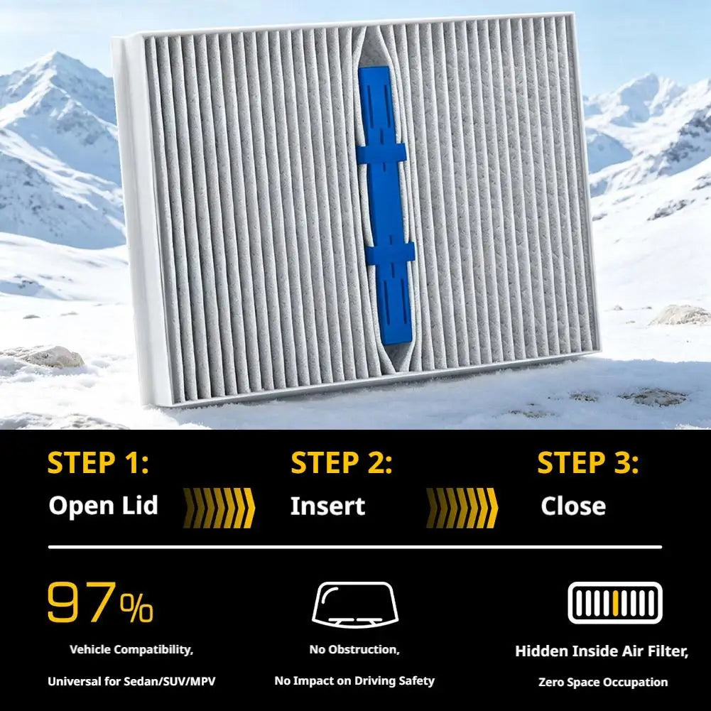 Universal Car AC Filter Air Freshener Drying Stick Smart Color-Changing Purifier Aromatherapy Invisible Fragrance
