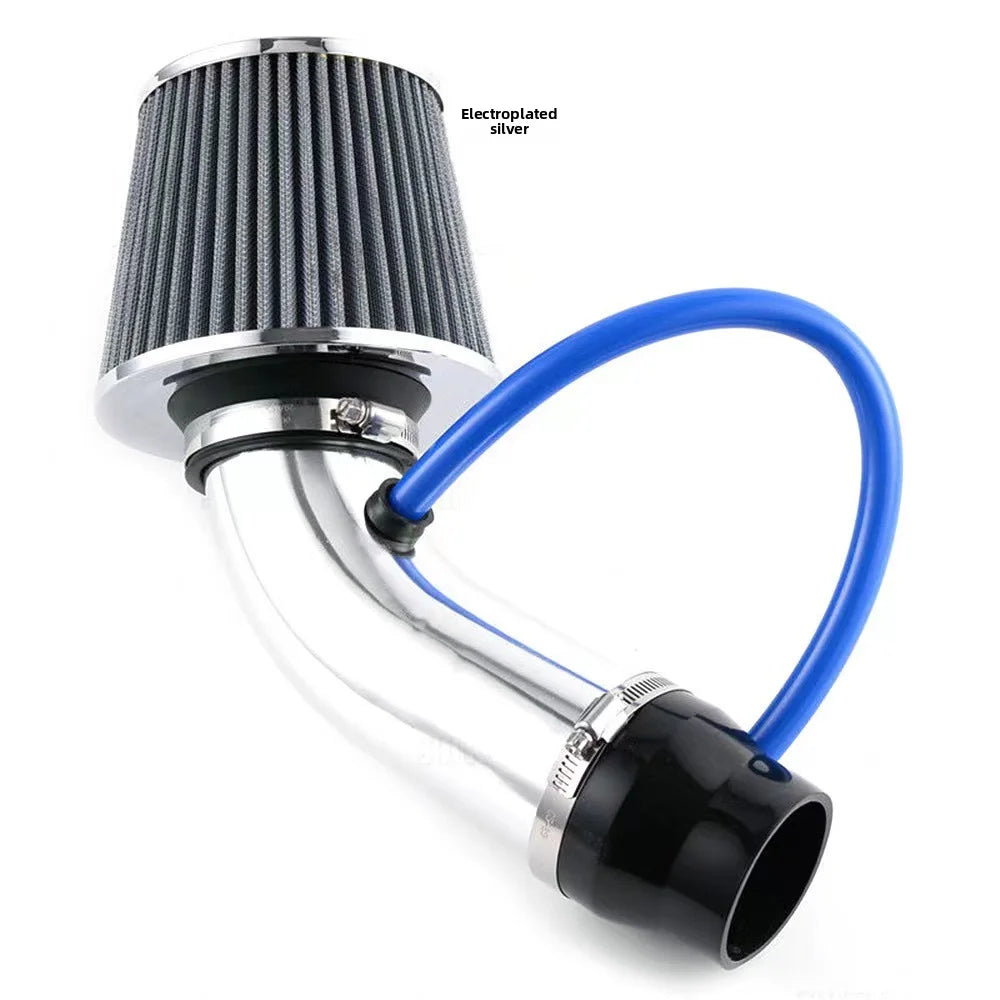 Cross-border Car Cold Air Intake Kit Modified Aluminum Pipe Set Universal 76mm/3inch Mushroom Head