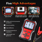 2026 KONNWEI KW371 2in1 Car Battery Tester & 4 Pin 5 Pin Relay Tester 6V 12V 24V Fault Data Print Start Test Charging Scan Tool