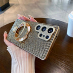 Trendy Shining Bling Glitter Diamond Case For Samsung Galaxy S26 Ultra S25 S24 S23 FE Plus Magnetic Bracket Anti-drop Back Cover