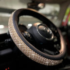 Factory direct sales car diamond steering wheel cover Amazon rhinestone with diamond four-season universal car handle cover