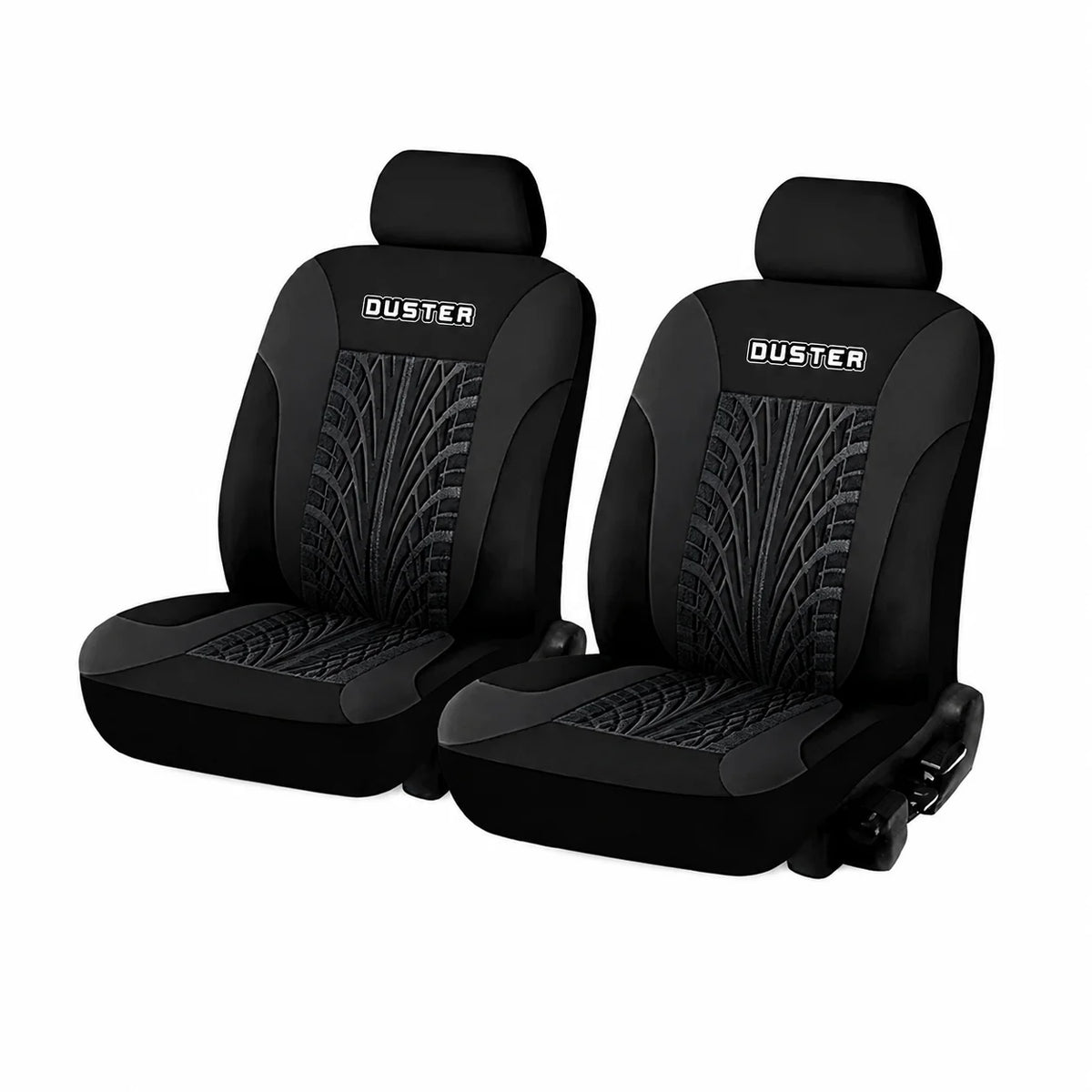 Universal Car Seat Covers Full Set Fit Front Rear Auto Seat Protector Tire Track Pattern for Cars SUV