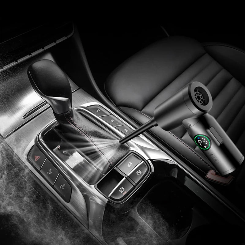 Portable 7500mAh Wireless Air Duster Dust Blowing Gun 2 in 1 Air Blower And Vacuum Cleaner Cordless Duster Blowers Car Cleaning CM World