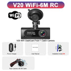 WIFI 3 Channel Dash Cam for Car 1080P Video Recorder 3/2Lens Dashcam Car DVR Front and Rear View Camera Black Box Car Accessory Car Mobile World