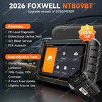 FOXWELL NT809BT OBD2 Bluetooth Car Diagnostic Tool All System Bi-Directional 30+ Reset Code Reader OBD2 Scanner Automotivo Car Mobile World