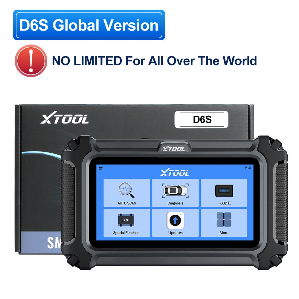 XTOOL D6S Car Diagnostic Tools OBD2 Full System Diagnostic Scanner 30+ Reset Services FCA Autoauth CAN FD Lifetime Free Update