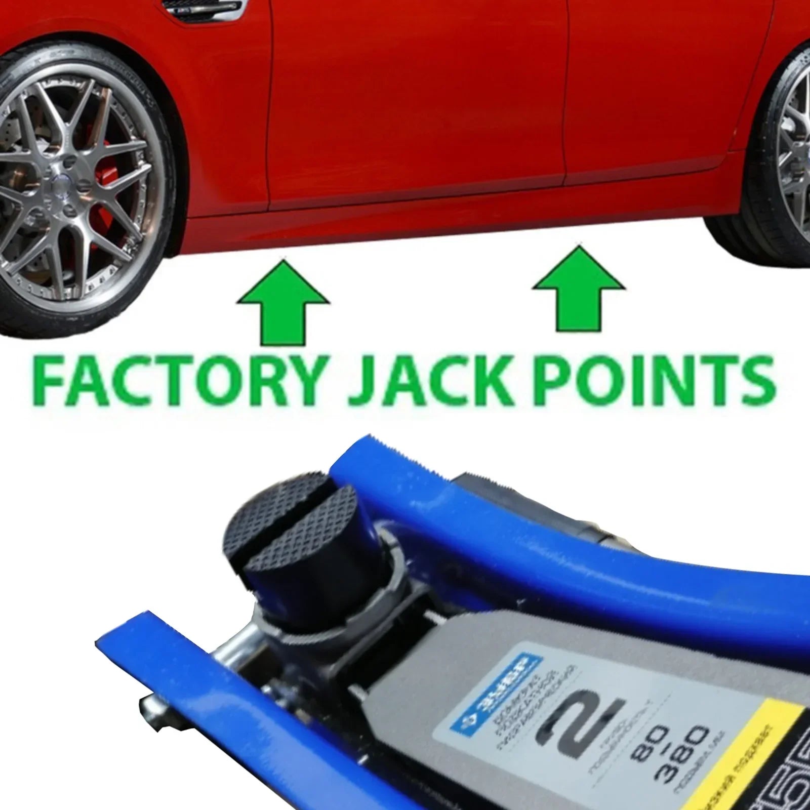 Floor Slotted Car Jack Rubber Pad Frame Protector Adapter Jacking Tool Pinch Weld Side Lifting Disk For Lexus Subaru Fiat Volvo CM World