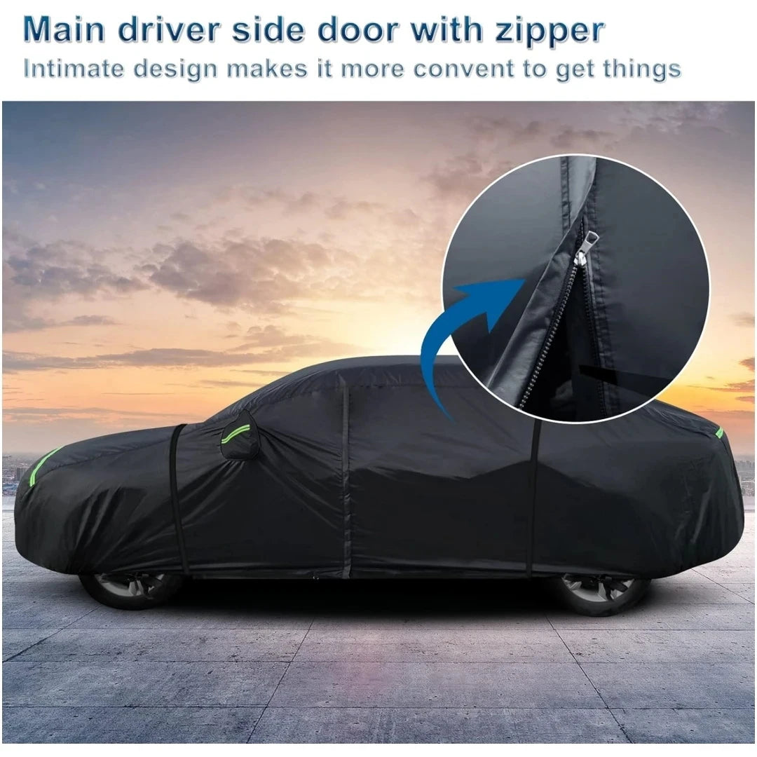 Car Covers For Ford Mustang Outdoor Waterproof Full All Weather Windproof Heavy Duty Protection Compatible Shelby/Cobra/Bullitt