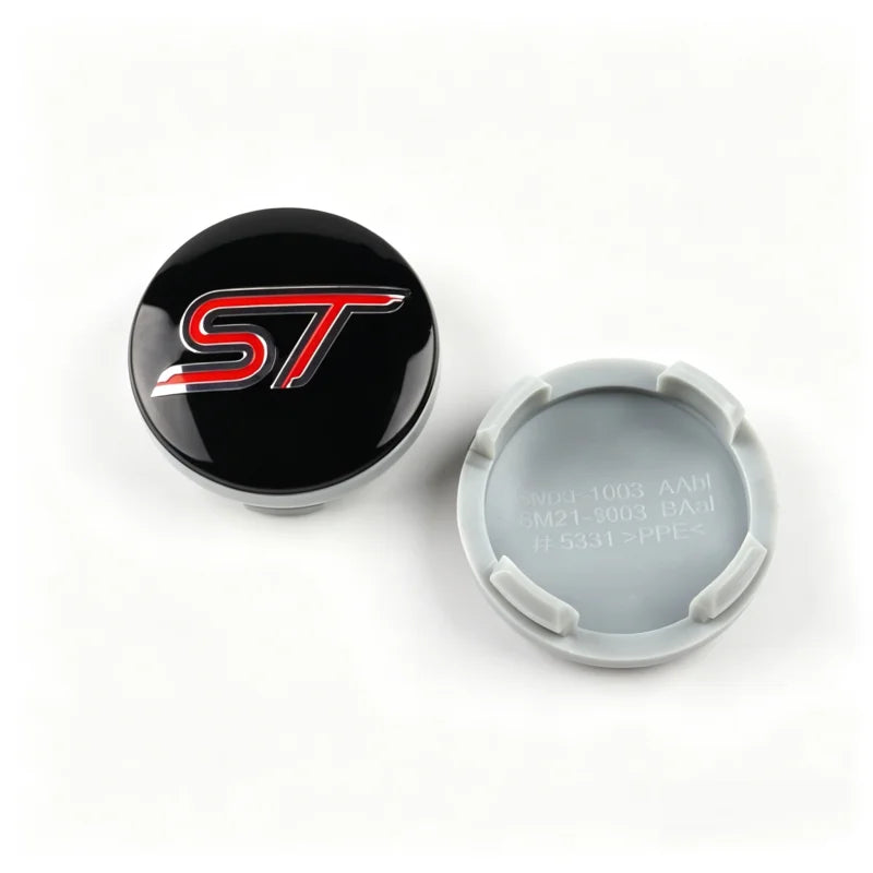4 Pack Car Wheel Center Hub Cap Rim Cover 54mm ST Line for Ford Focus Mondeo Mustang Fiesta Kuga MK2 Everest Escape Accessories