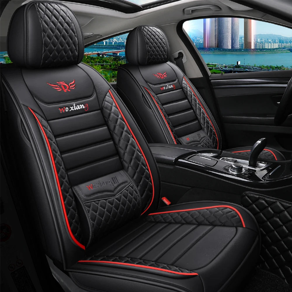 Elegant Universal Faux Leather Car Seat Cover by Tand: Easy-Clean, Comfort Design, Fits Major Models - Enhance Your Car's CM World