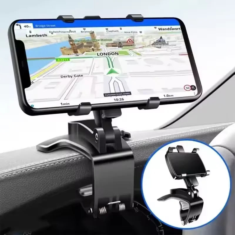 Universal Car Support Car Phone Holder Multi-Functional Dashboard For iPhone Samsung GPS Bracket 180 Degree Rotation Accessorie CM World