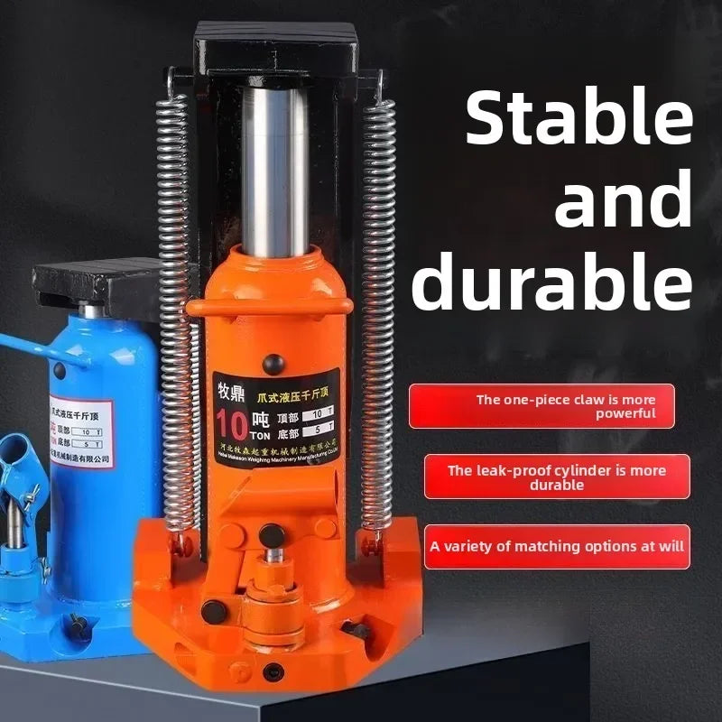 Durable  Claw Jack Vertical Hydraulic Duck Bill Cross Top Hydraulic Rack Qijin Top Low Hoist 2.5T