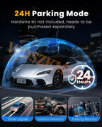 New Quad Lens Car Camera 360° WIFI 4K / 1080P dashcam 24H Parking Monitor G-Sensor Night Vision Car Security Accessory