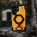 Military Heavy Duty Shockproof Armor Phone Case For Samsung Galaxy S26 Ultra S25 S24 S23 Plus Magnetic Rugged Cover With Bracket