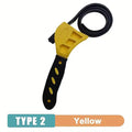 6inch Belt Wrench Oil Filter Puller Strap Spanner Chain Wrench Strap Opener, Adjustable Disassembly Tool Opener Tool Car Mobile World