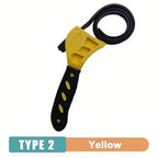 6inch Belt Wrench Oil Filter Puller Strap Spanner Chain Wrench Strap Opener, Adjustable Disassembly Tool Opener Tool Car Mobile World