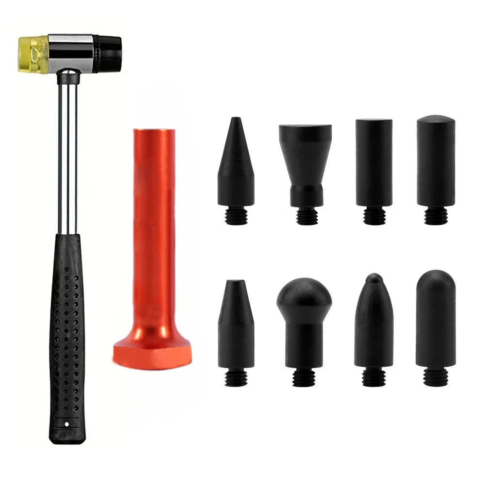 Car Body Dent Removal Crowbar Kit Auto Hail Dent Disassembly Repair Hooks Push Rods Tools for Automotive Workshop