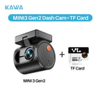 Dash cam KAWA MINI 3 Gen2 KAWA Car DVR AUTO Camera Video Recorder,2K WiFi&APP/Voice Control,Night Vision Upgrade Dashcam Car Mobile World