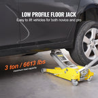 SucceBuy 3T/2T Floor Jack Aluminum Hydraulic Racing Jack Hydraulic Car Jack with Dual Piston Quick Lift Pump for Auto Repaire