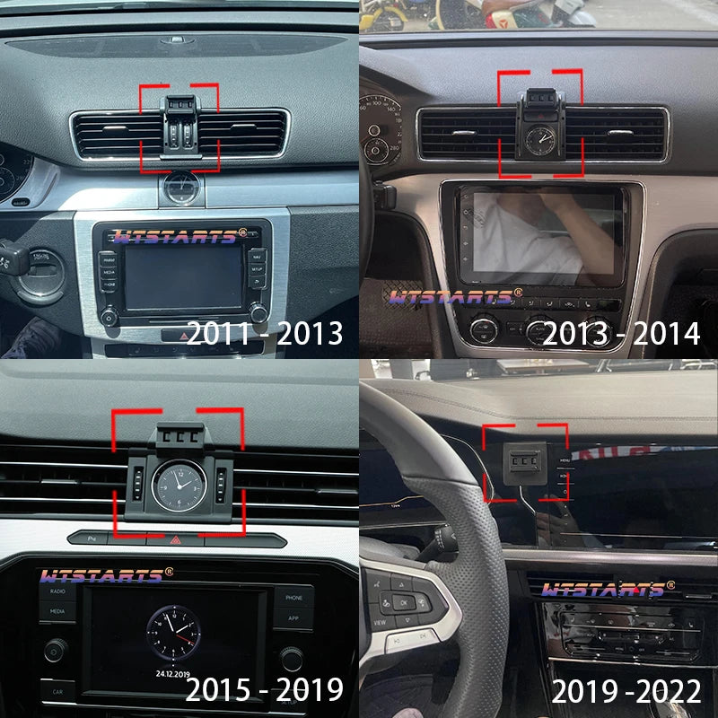 Car Phone Holder Mobile Mount Stand For Volkswagen Passat B7 B8 B9 2011-2023 Adjustable GPS Special Navigation Bracket CM World
