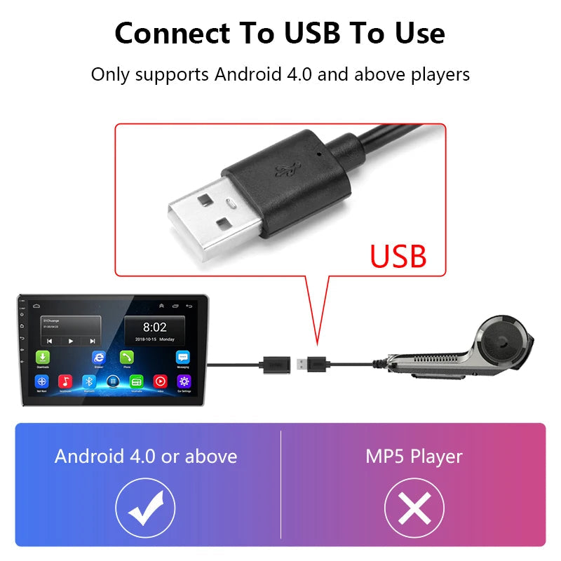 Develuck USB ADAS Full HD Car DVR Dash Cam For DVD Android Player Navigation Head Unit/Auto Audio Voice Alarm Video Recording Car Mobile World