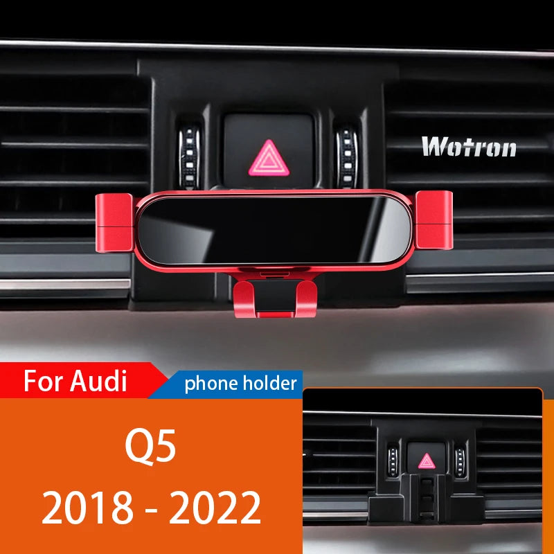 Car Phone Holder Mobile Mount Stand For Audi Q5 8R FY 2010-2023  Adjustable GPS Special Navigation Bracket Accessories CM World