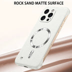 Magnet Frameless Sand Rock Matte Case For Magsafe iPhone 17 Air 16 16E 15 14 13 12 11 Pro X XR XS Max Plus Mini Ultra Thin Cover Car Mobile World
