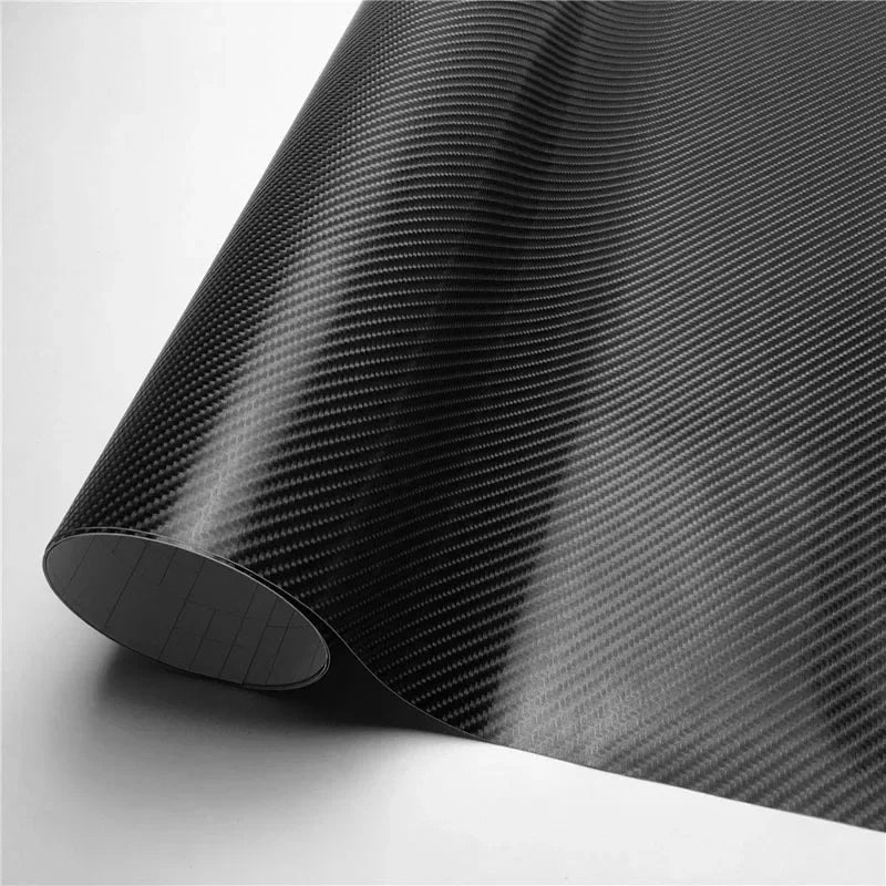 Matte Black Glossy Carbon Fiber Vinyl Wrap Film Window Trim Strip Car Stickers Decal Motorcycle Vehicle Interior Car Mobile World