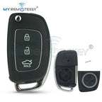 REMTEKEY FCC ID RKE-4F08 Flip remote key shell for Hyundai i20 i30 3 button CM World