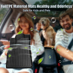 For 2021-2024 Model Y 7PCS Full Set TPE Floor Mats Full Coverage Custom Fit All Weather Waterproof Anti-Slip Odorless Easy Clean Cargo Mat Rear Seat Back Protector
