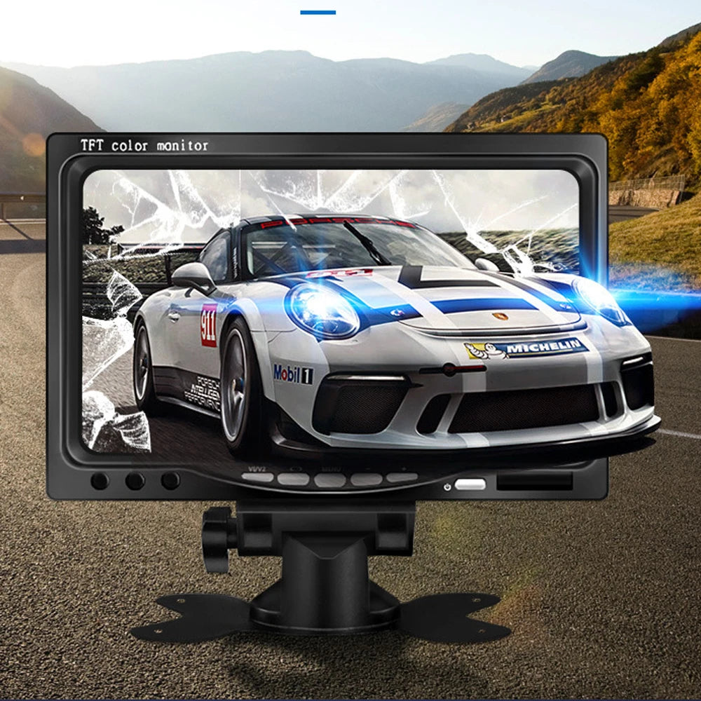 2 in 1 LCD CCD Parking Car Rear view Camera Reverse with 4.3/5/7 inch Monitor Screen for Truck Bus Security Night Vision CM World
