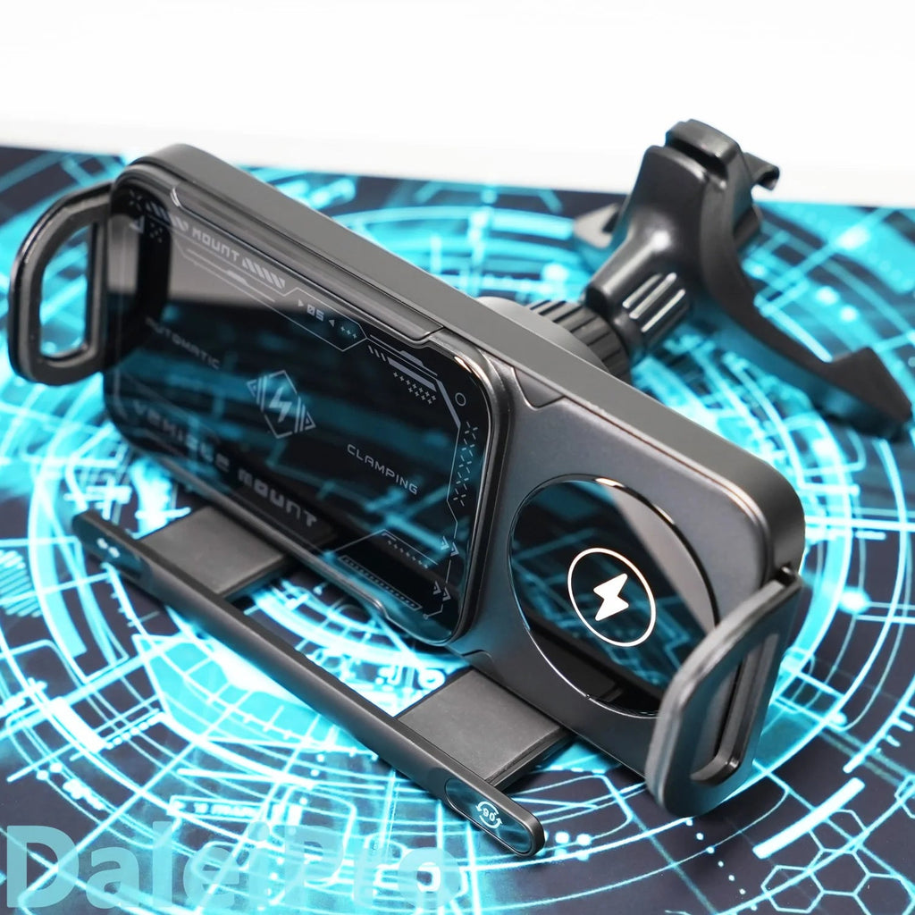 Universal Car Phone Holder Wireless Charger Phone Mount Intelligent Induction Electric Rotation Phone Holder Charger Magsafe CM World