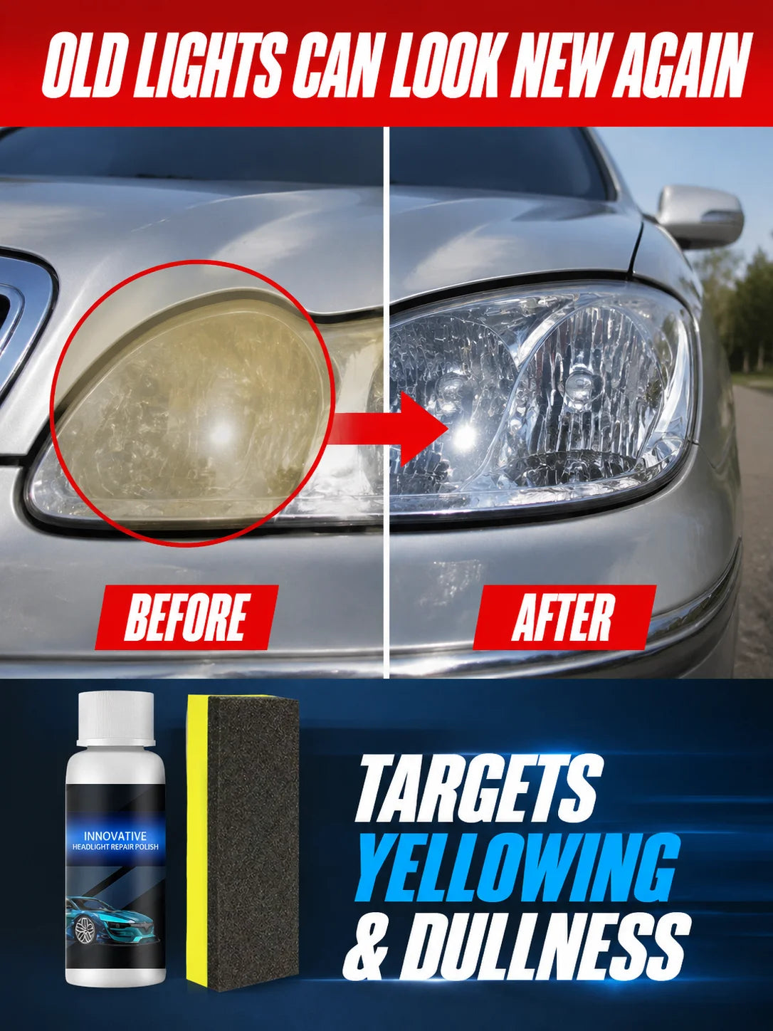 AMZ Car Paint Scratch Repair Polish Paste – Removes Scratches & Restores Shine, Universal Auto Paint Care & Renovation