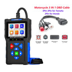 OBD2 Scanner Fault Code Reader JFIND JF700 Car Motorcycle OBDII Diagnostic Tools Voltage Charging Test for Yamaha Honda ELM327 Car Mobile World