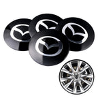 4Pcs 56/60MM Car Wheel Center Caps Badge Stickers Accessories For Mazda Axela Demio Atenza CX5 CX3 CX7 CX30 CX60 CX80 2 3 4 323