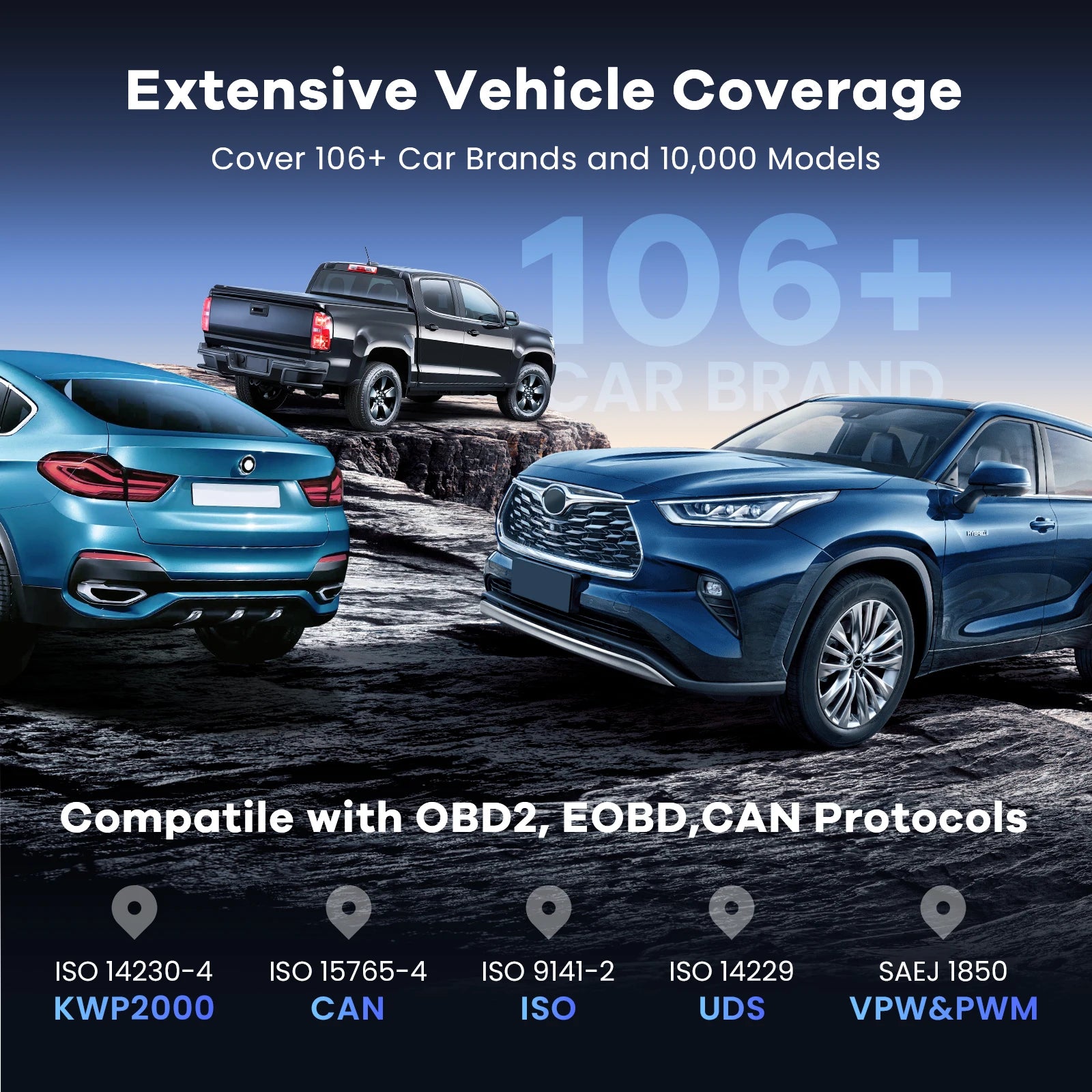 MUCAR VO6 OBD2 car Diagnostic tool full system auto scanner code reader ABS Engine 28 resets oil scan tools lifetime free update Car Mobile World