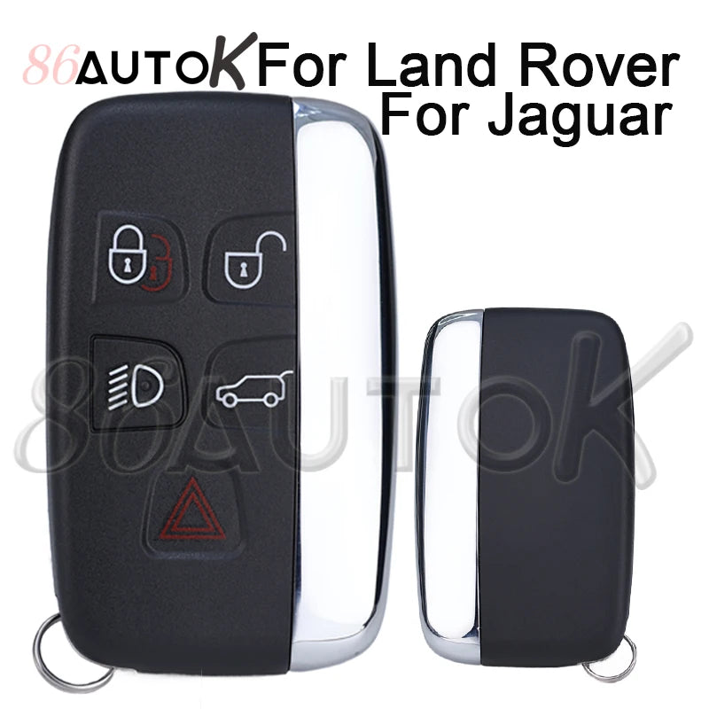 Car Key Shell Case Housing Cover for Jaguar XJ XJL XF Car Key Case for Range Rover Sport Evoque for Land Rover LR4 5 Buttons CM World