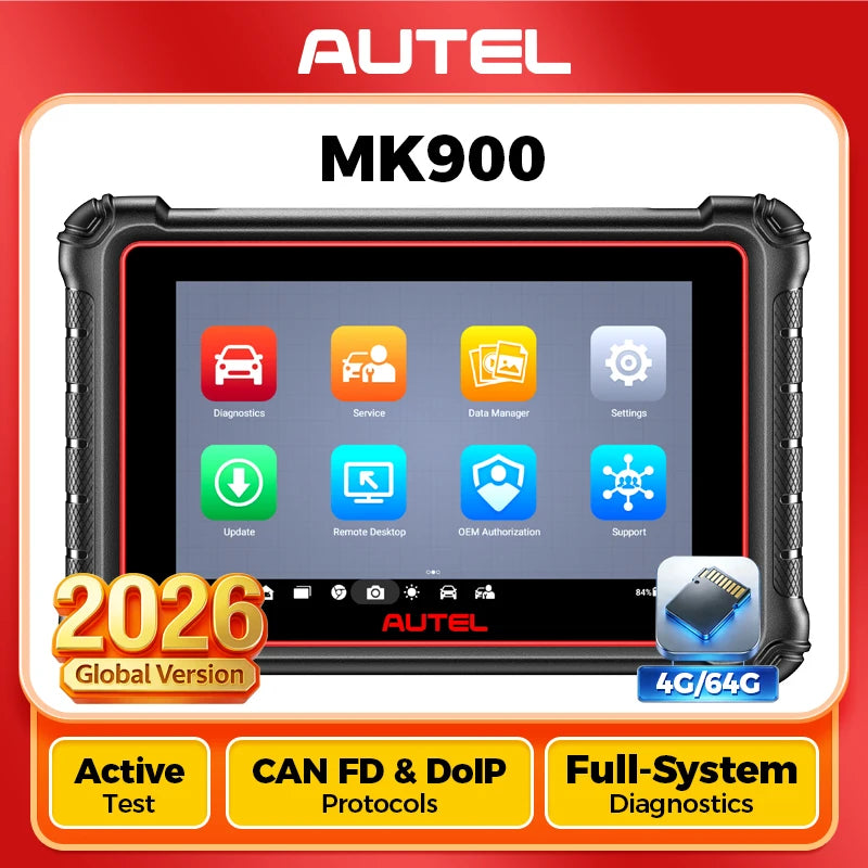 Autel MaxiCheck MK900 Obd2 Scanner Bidirectional Control Scan Tool All System Diagnostic Tools DOIP & CAN Upgrade of MK808BT