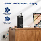 hganus 60000mAh Power Bank QC PD3.0 22.5W Fast Charging Powerbank Portable Charger External Battery For iPad iPhone Xiaomi Car Mobile World