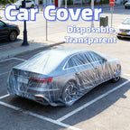 Car Sunscreen, Rainproof, Dustproof Disposable Car Clothing, Car Cover, Simple Transparent Plastic Full Cover, Full Car Cover