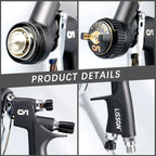 CV1 High Quality Spray Gun Lisson Car Paint Spray Gun 1.3mm Nozzle Paint Gun Water Based Air Spray Gun Airbrush CM World