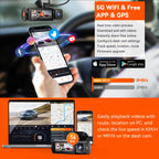 Vantrue N5 DashCam 4 Channel WiFi 360° All Sides  STARVIS 2 IR Night Vision Voice Control GPS Car Dash Cam Support 512GB Max Car Mobile World