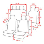 Universal Seats Covers High Quality Covers Car Interior Suitable for Two Rows of Seats (Double Front Seats and 2+1 Seats) Car Mobile World