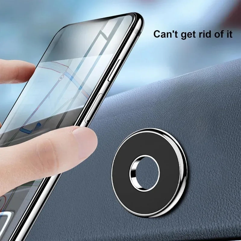 Round Car Mounted Magnetic Bracket , Easy To Stick, Not Fall Off, Compatible with All Smartphones CM World