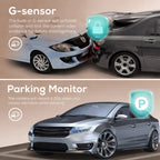 2.5K Dash Cam, 1440P QHD, 3” IPS, Night Vision, 170° Wide Angle, G-Sensor, 24H Parking Mode, Type C Car Mobile World